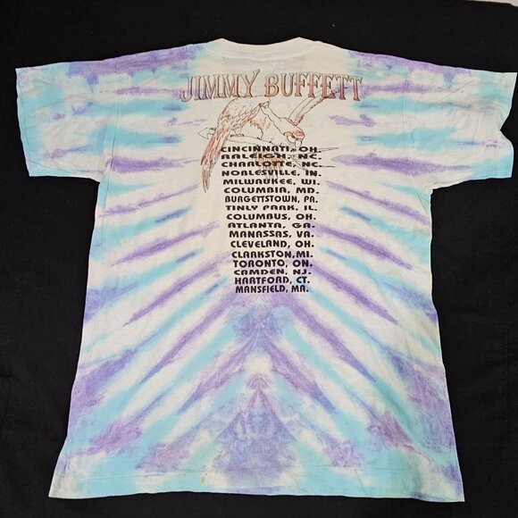 Jimmy Buffett Live In 95 Tie-Dye T-Shirt XL 100% Cotton Graphic Tee - Picture 7 of 9